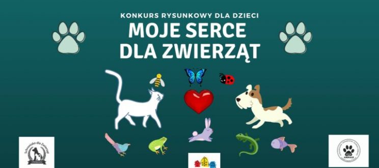 Moje serce dla zwierząt – konkurs plastyczny